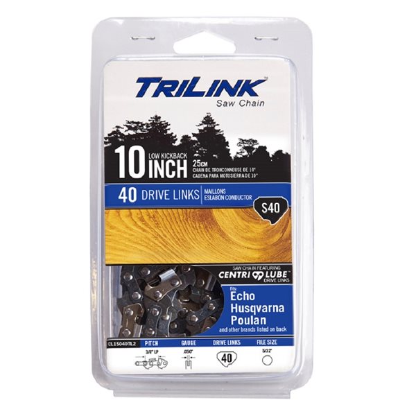 TriLink S40 10-in Replacement Chainsaw Chain