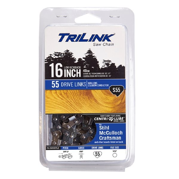 TriLink S55 16-in Replacement Chainsaw Chain