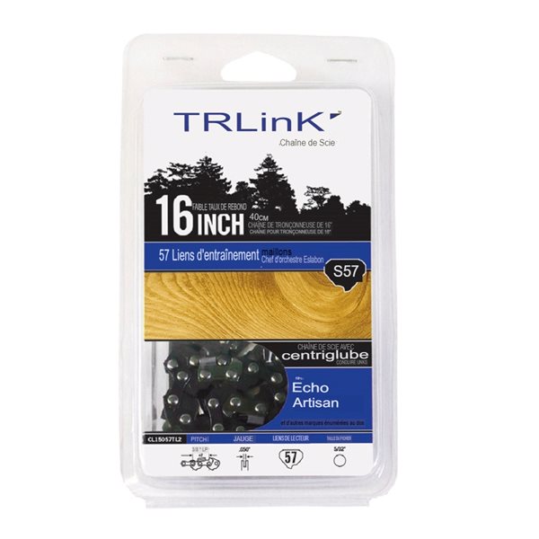 Chaîne de remplacement pour scie à chaîne S57 par TriLink de 16 po