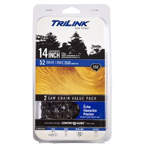 TriLink S52 14-in Replacement Chainsaw Chain - 2-Pack