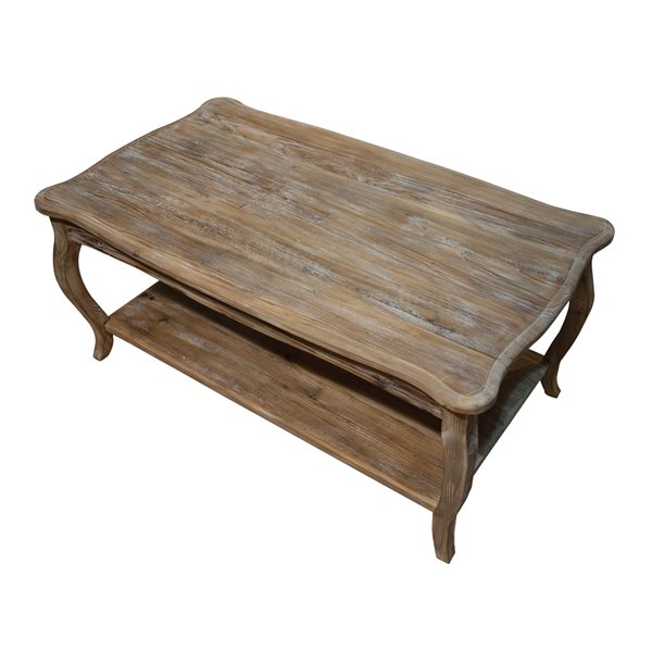 Alaterre Rustic Reclaimed Coffee Table - Driftwood