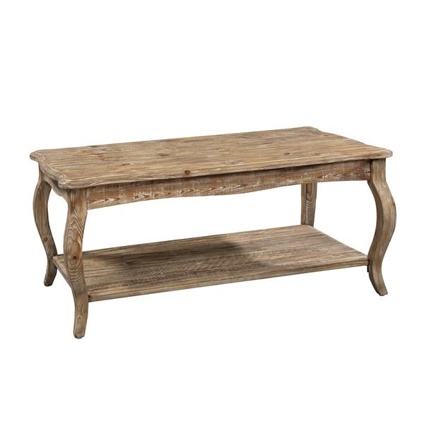 Alaterre Rustic Reclaimed Coffee Table - Driftwood