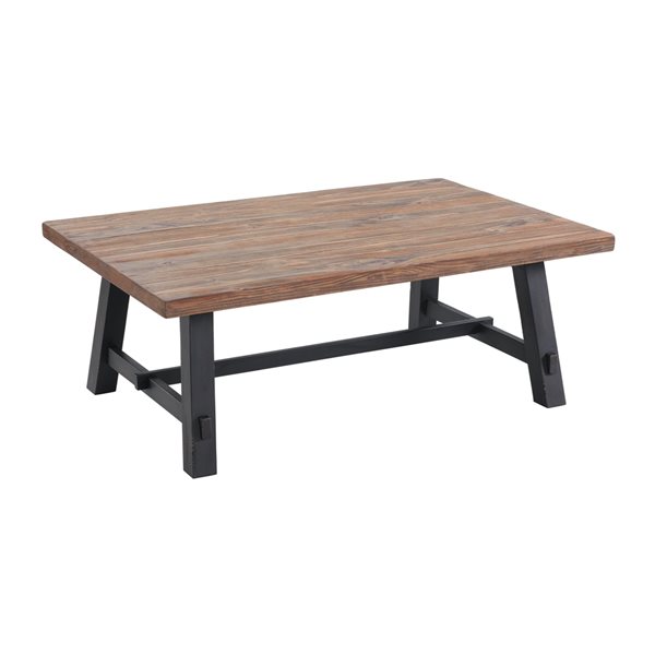 Alaterre Adam 48-in Solid Wood Coffee Table