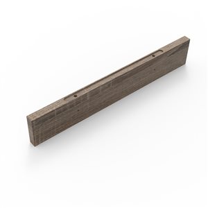 GEF Natalie Soft Oak 36-in x 6-in 1-tier Wood Wall Mount Bathroom Shelf