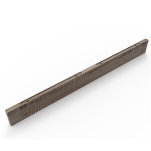 GEF Natalie Soft Oak 60-in x 6-in 1-tier Wood Wall Mount Bathroom Shelf