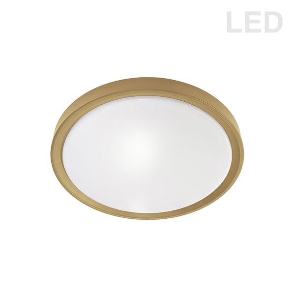 Dainolite Frida 15.75-in White Contemporary/Modern LED Flush Mount Light