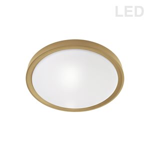 Dainolite Frida 15.75-in White Contemporary/Modern LED Flush Mount Light