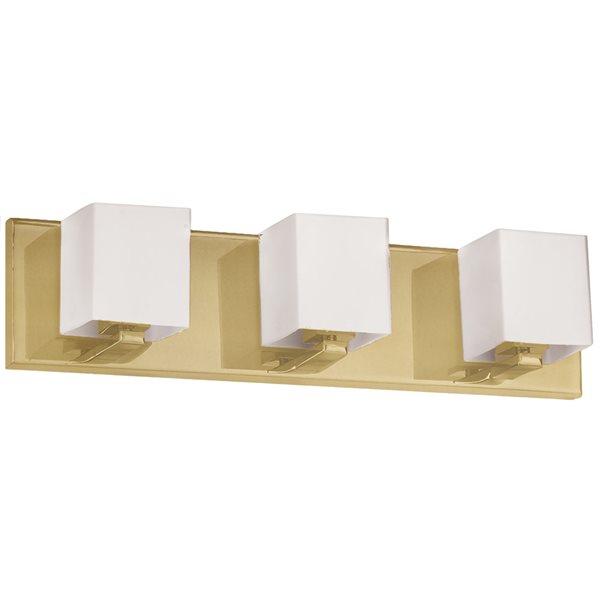Dainolite Verona 3-Light Brass Modern/Contemporary Vanity Light