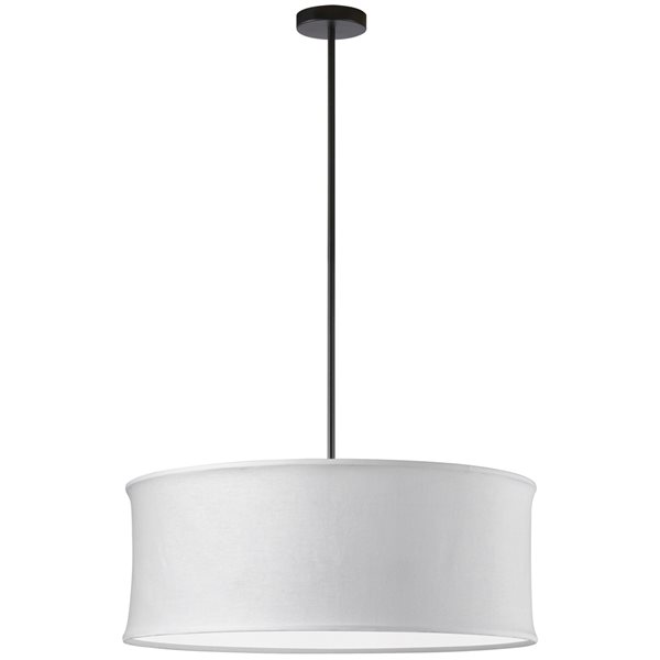 Dainolite Philis 26-in White 4-Light Transitional Pendant Light