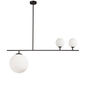 Luminaire suspendu moderne/contemporain noir à 1 lumière Orion par Dainolite de 36 po