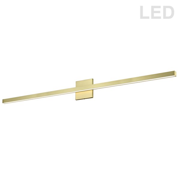 Dainolite Arandel 1-Light Aged Brass Modern/Contemporary Vanity Light