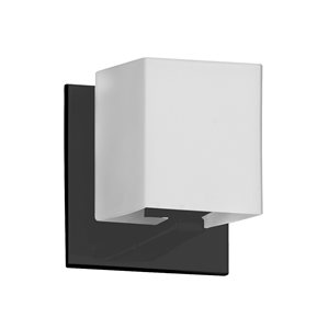 Dainolite Verona 4.5-in 1-Light Black Modern/Contemporary Wall Sconce