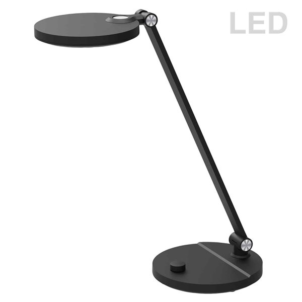 Dainolite Prescott 15-in Adjustable Black Desk Lamp