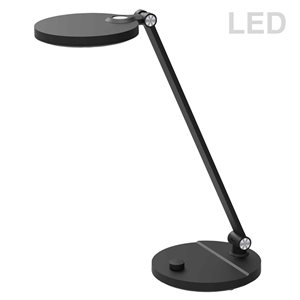 Dainolite Prescott 15-in Adjustable Black Desk Lamp