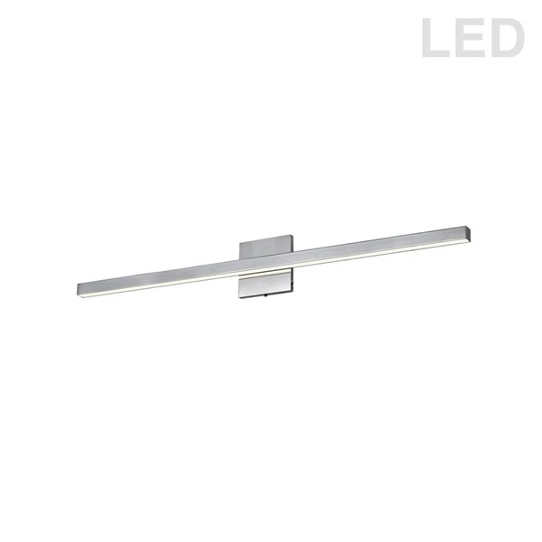 Luminaire pour meuble-lavabo moderne/contemporain en chrome poli à 1 lumière Arandel de Dainolite