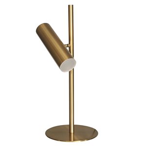 Dainolite Constance 19.75-in Aged Brass Desk Lamp