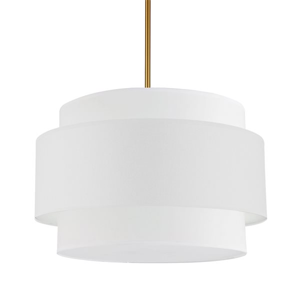 Dainolite Priya 22-in White 4-Light Modern/Contemporary Pendant Light