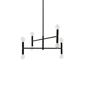 Dainolite Ava 8-Light Black Modern/Contemporary Chandelier