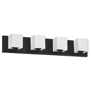 Dainolite Verona 4-Light Black Modern/Contemporary Vanity Light