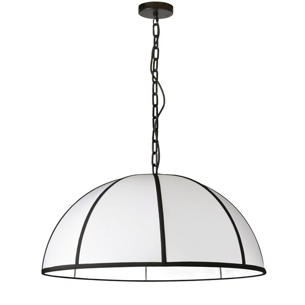 Dainolite Portobello 32-in Black 1-Light Modern/Contemporary Kitchen Island Light