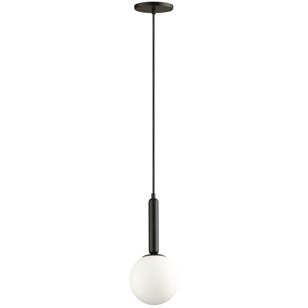 Dainolite Tara 6-in Black 1-Light Modern/Contemporary Kitchen Island Light