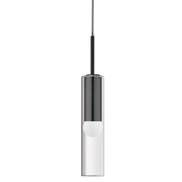 Luminaire d'îlot de cuisine moderne/contemporain noir à 1 lumière Palmer par Dainolite de 2,75 po