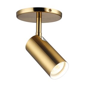 Dainolite Stanly 4.75-in 1-Light Aged Brass Modern/Contemporary Wall Sconce