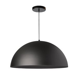 Dainolite Ofelia 16-in Black 1-Light Transitional Pendant Light