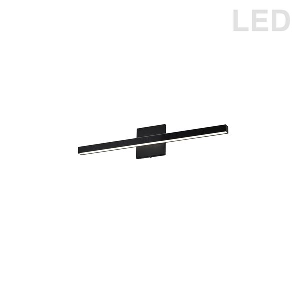 Dainolite Arandel 1-Light Black Modern/Contemporary Vanity Light