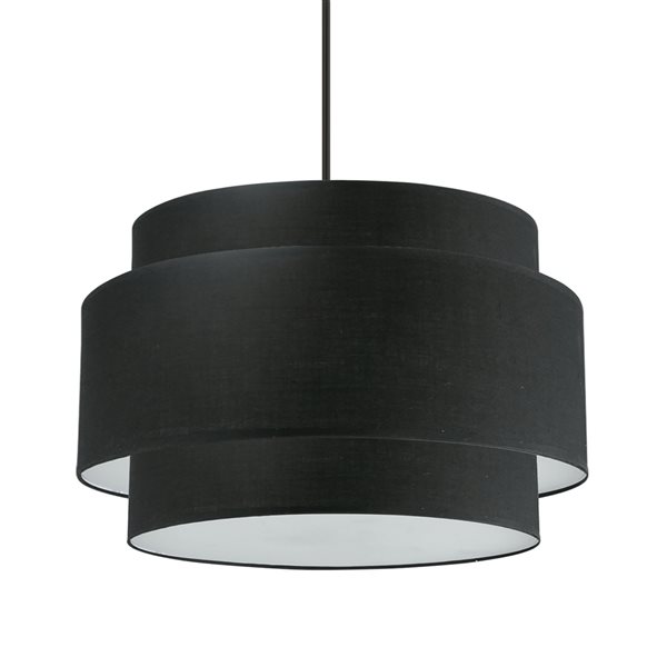 Lustre noir mat moderne/contemporain à 4 lumières Priya par Dainolite