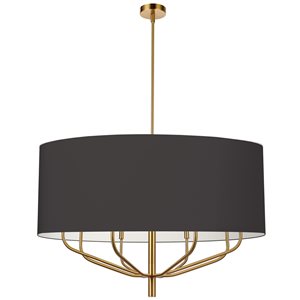 Dainolite Eleanor 8-Light Black Modern/Contemporary Chandelier