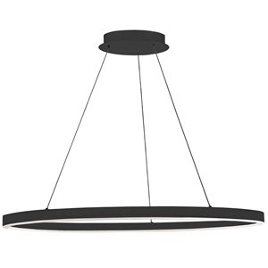 Dainolite Circulo 44-in Black 1-Light Modern/Contemporary Pendant Light