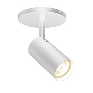 Applique murale moderne/contemporaine blanche à 1 lumière Stanly par Dainolite de 4,75 po