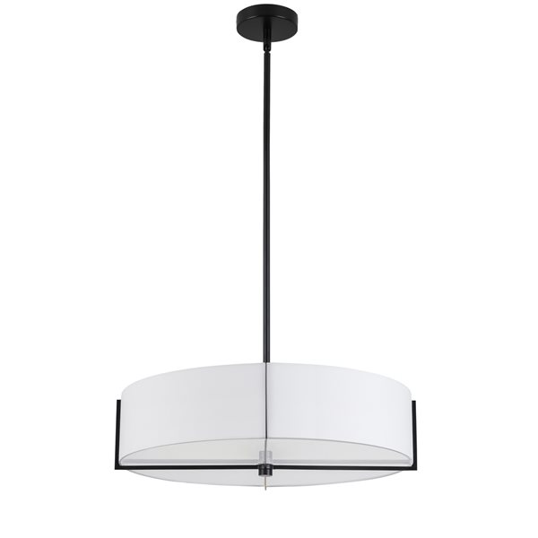 Dainolite Preston 20.75-in White 4-Light Modern/Contemporary Pendant Light