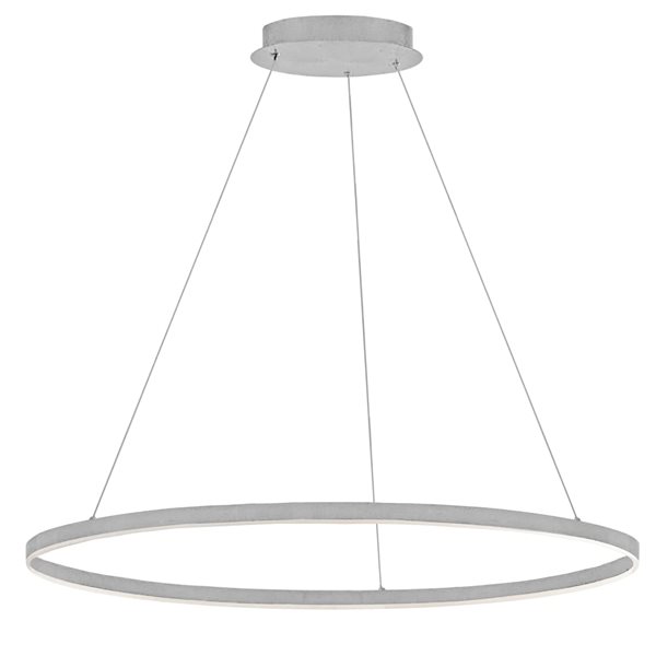 Dainolite Circulo 32-in Silver 1-Light Modern/Contemporary Pendant Light