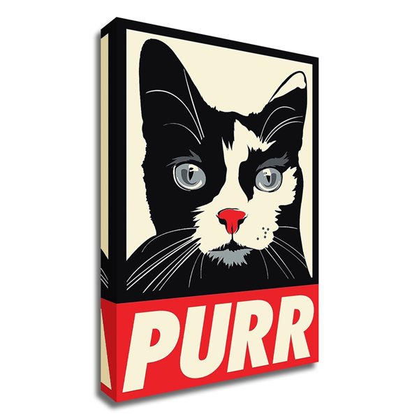 Tangletown Fine Art Frameless 14in x 21in "Purr Propaganda" by Rachel