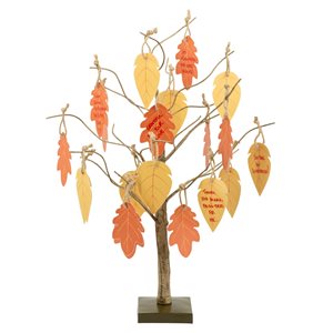 The Gratitude Tree 24-in Decorative Tree Kit with Leaves