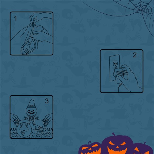 Costway 6-ft H x 2.6-ft W Internal Light Skeleton Halloween Inflatable