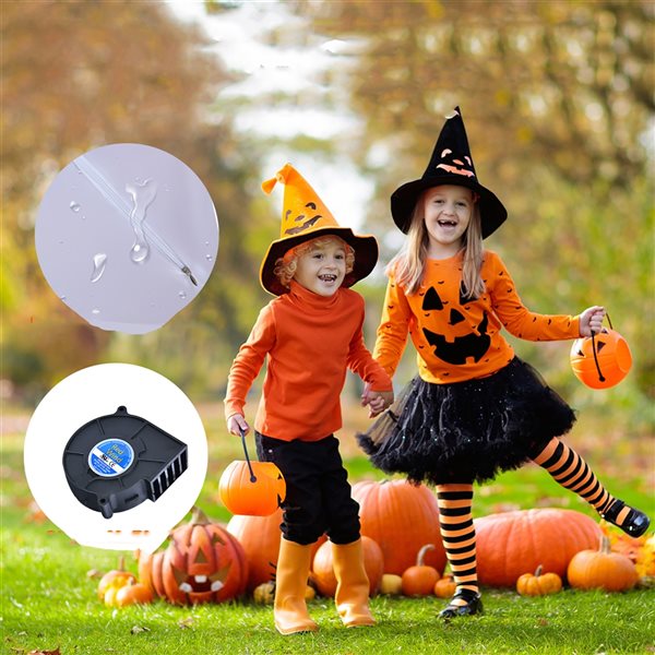 Costway 3-ft H x 3-ft W Internal Light Eyeballs Halloween Inflatables - 2-Pack