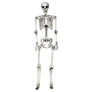 Costway 5.4-ft Indoor/Outdoor White Skeleton Halloween Decoration