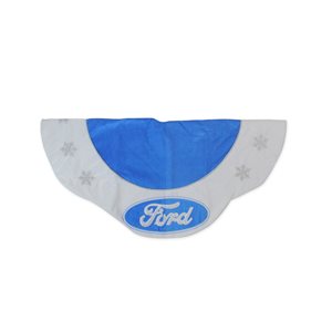 Northlight 45.5-in Blue and White Ford Scalloped Christmas Tree Skirt