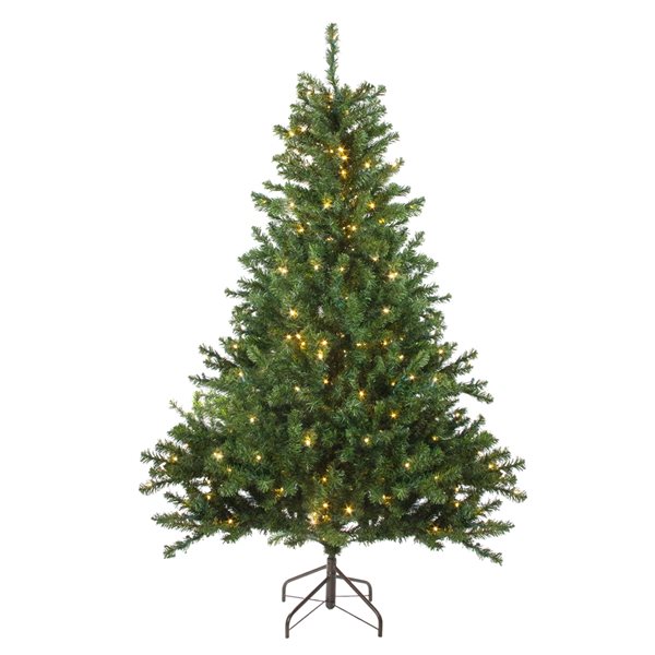 Northlight 8-ft Pre-lit Medium Canadian Pine Artificial Christmas Tree 