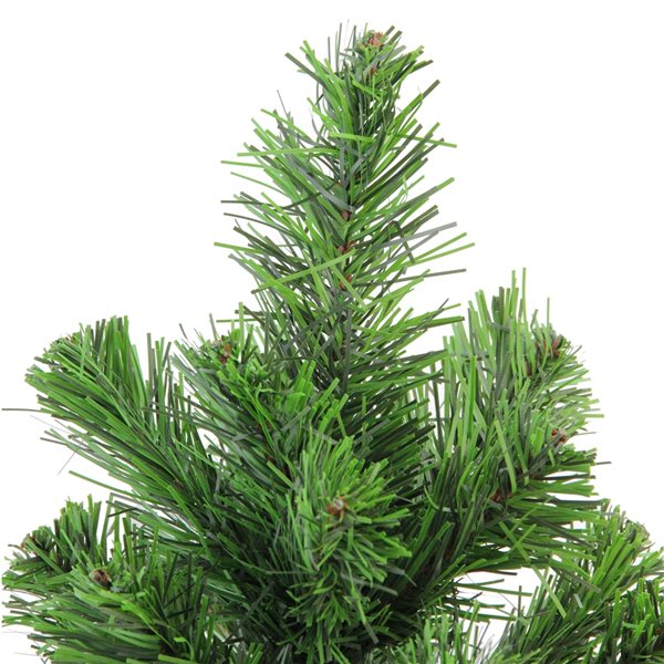 Northlight 24-in Mini Pine Medium Artificial Christmas Tree in Faux Wood Base - Unlit