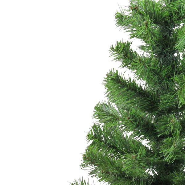 Northlight 24-in Mini Pine Medium Artificial Christmas Tree in Faux Wood Base - Unlit