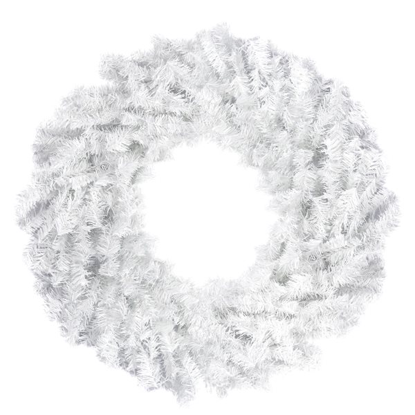 Northlight 30-in Northlight White Canadian Pine Artificial Christmas Wreath