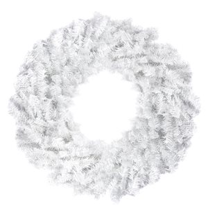 Northlight 30-in Northlight White Canadian Pine Artificial Christmas Wreath