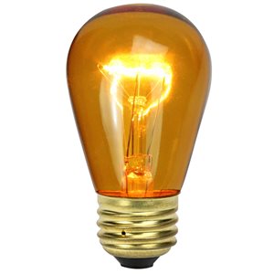 Northlight Incandescent S14 Amber Christmas Replacement Bulbs - Pack of 25
