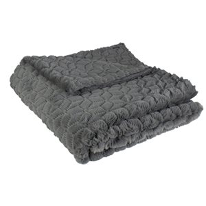 Northlight 55-in x 63-in Ultra Plush Faux Fur Throw Blanket