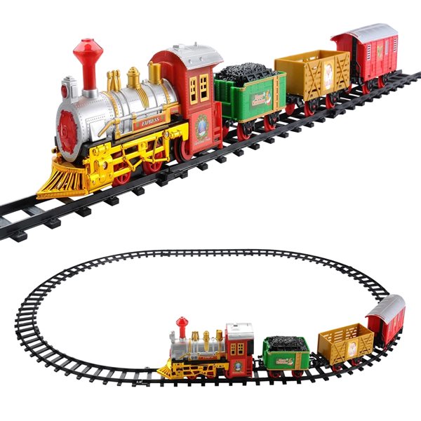 Northlight 12-Piece Animated Christmas Express Train Set with Sound