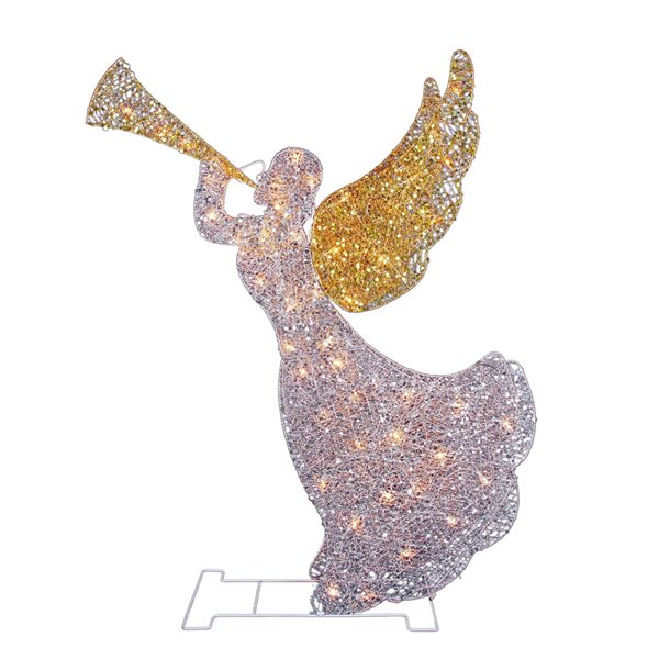 Northlight 46-in 3D Glittered Angel Outdoor Decoration